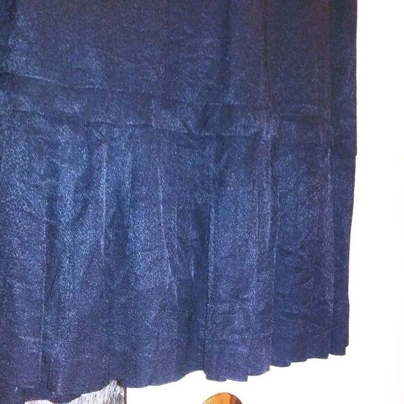 Black 80s Drop Waist Pleated Dress, So Cute-Great Condition! - Picture 3 of 9